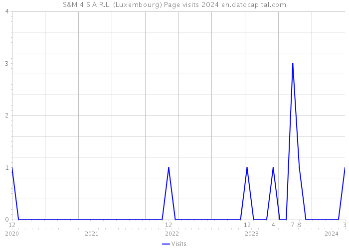 S&M 4 S.A R.L. (Luxembourg) Page visits 2024 
