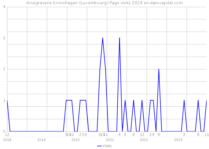 Arsegravene Kronshagen (Luxembourg) Page visits 2024 