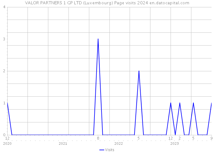 VALOR PARTNERS 1 GP LTD (Luxembourg) Page visits 2024 