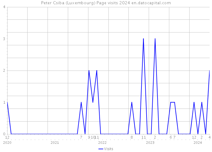 Peter Csiba (Luxembourg) Page visits 2024 