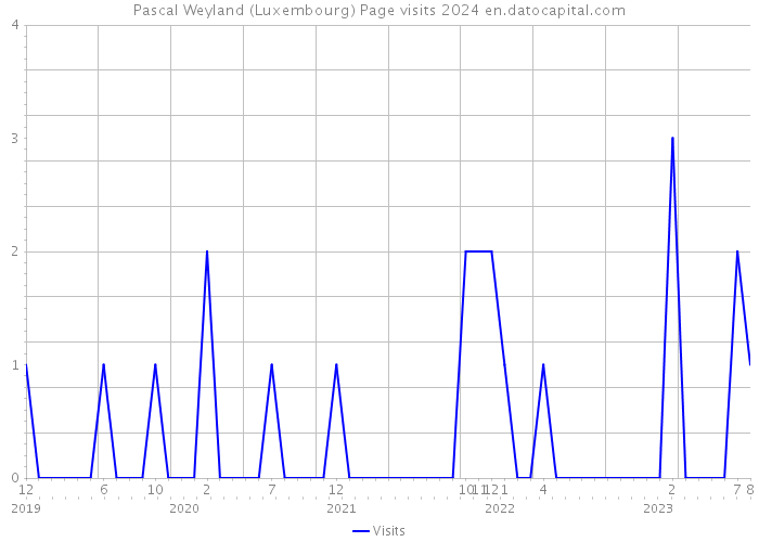 Pascal Weyland (Luxembourg) Page visits 2024 