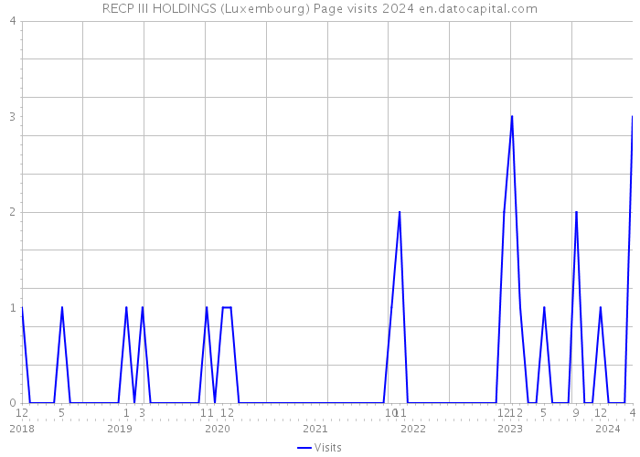 RECP III HOLDINGS (Luxembourg) Page visits 2024 