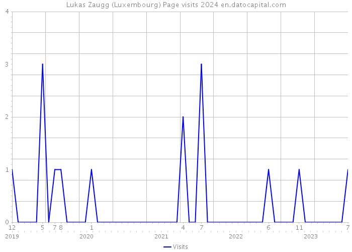 Lukas Zaugg (Luxembourg) Page visits 2024 