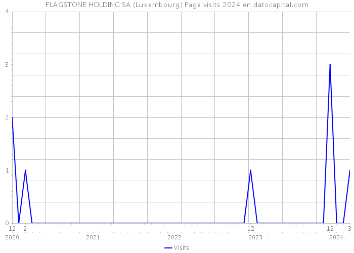 FLAGSTONE HOLDING SA (Luxembourg) Page visits 2024 