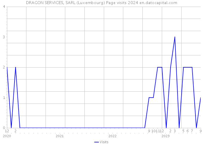 DRAGON SERVICES, SARL (Luxembourg) Page visits 2024 