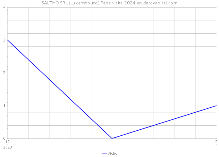 SALTHO SRL (Luxembourg) Page visits 2024 