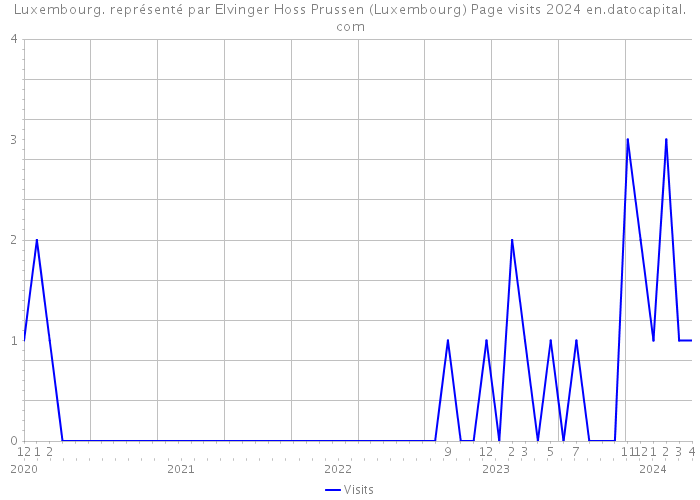 Luxembourg. représenté par Elvinger Hoss Prussen (Luxembourg) Page visits 2024 