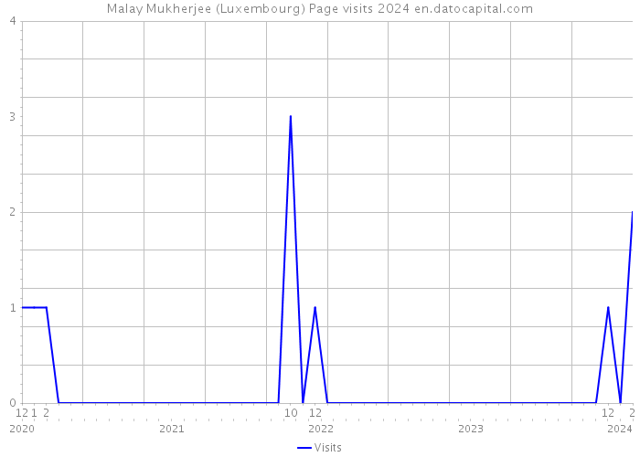 Malay Mukherjee (Luxembourg) Page visits 2024 
