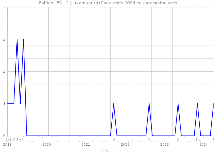 Fabien LEDUC (Luxembourg) Page visits 2024 