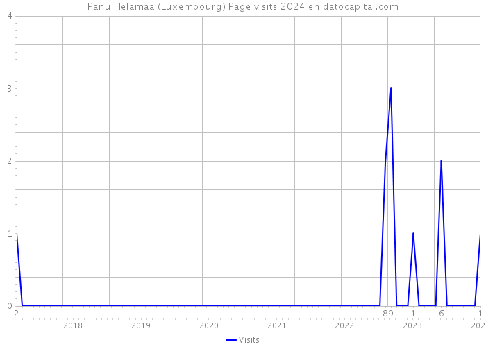 Panu Helamaa (Luxembourg) Page visits 2024 