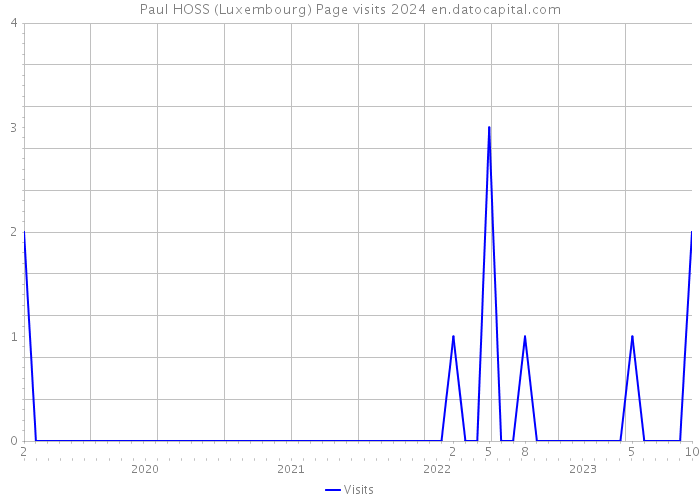 Paul HOSS (Luxembourg) Page visits 2024 