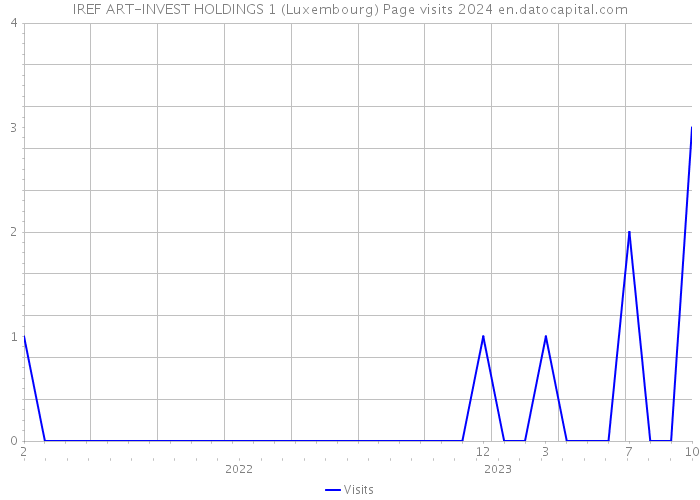IREF ART-INVEST HOLDINGS 1 (Luxembourg) Page visits 2024 