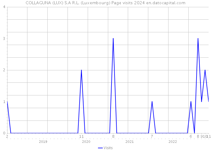 COLLAGUNA (LUX) S.A R.L. (Luxembourg) Page visits 2024 