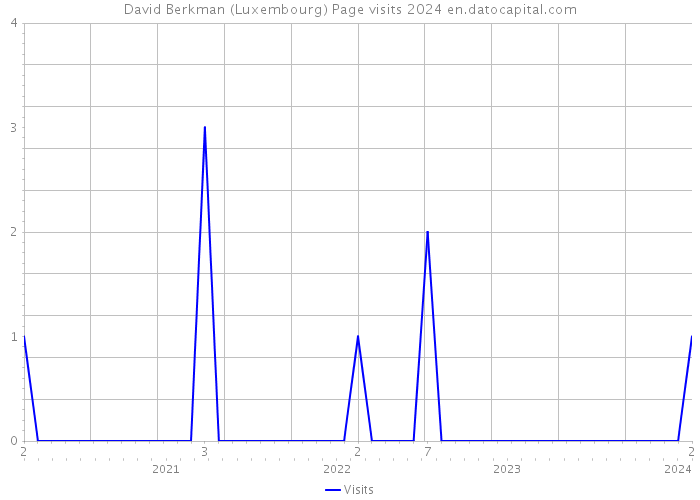 David Berkman (Luxembourg) Page visits 2024 