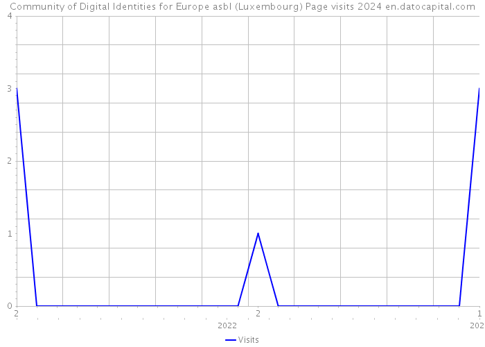Community of Digital Identities for Europe asbl (Luxembourg) Page visits 2024 