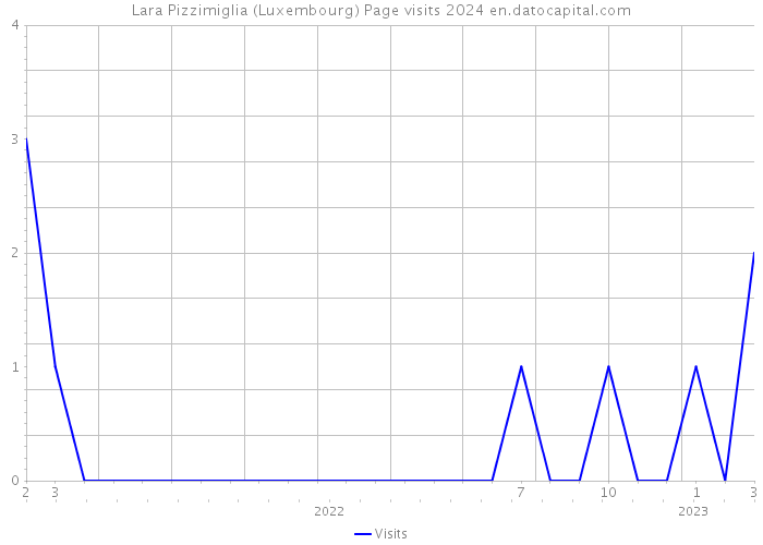 Lara Pizzimiglia (Luxembourg) Page visits 2024 