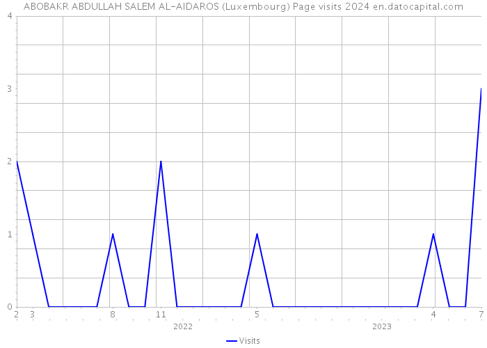 ABOBAKR ABDULLAH SALEM AL-AIDAROS (Luxembourg) Page visits 2024 