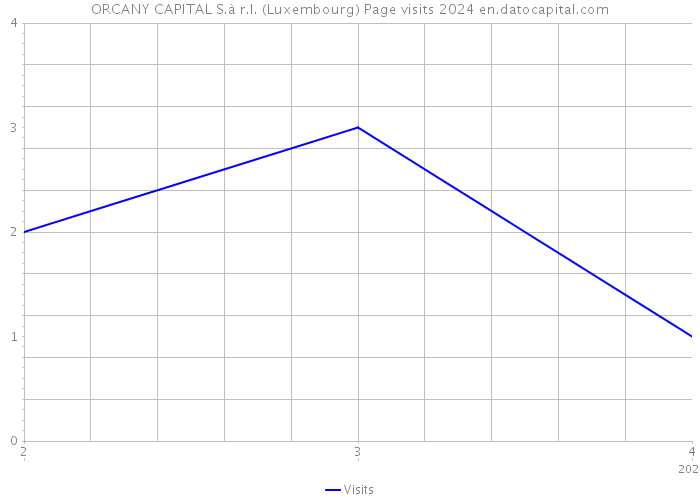 ORCANY CAPITAL S.à r.l. (Luxembourg) Page visits 2024 