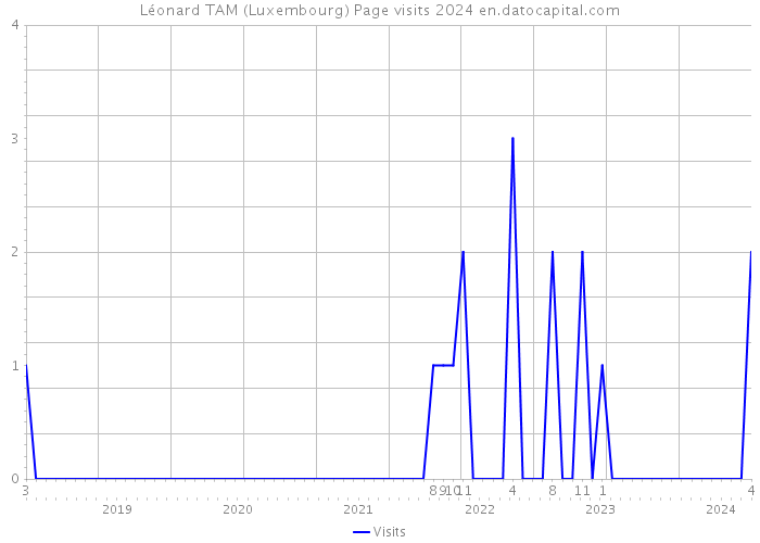 Léonard TAM (Luxembourg) Page visits 2024 