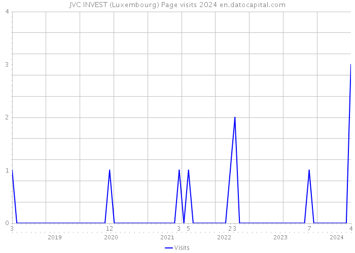 JVC INVEST (Luxembourg) Page visits 2024 