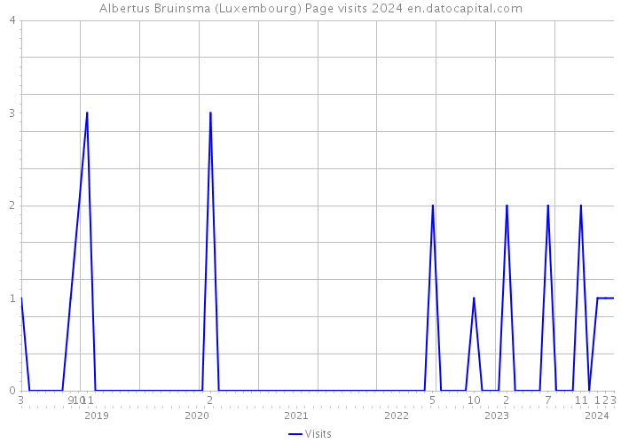 Albertus Bruinsma (Luxembourg) Page visits 2024 