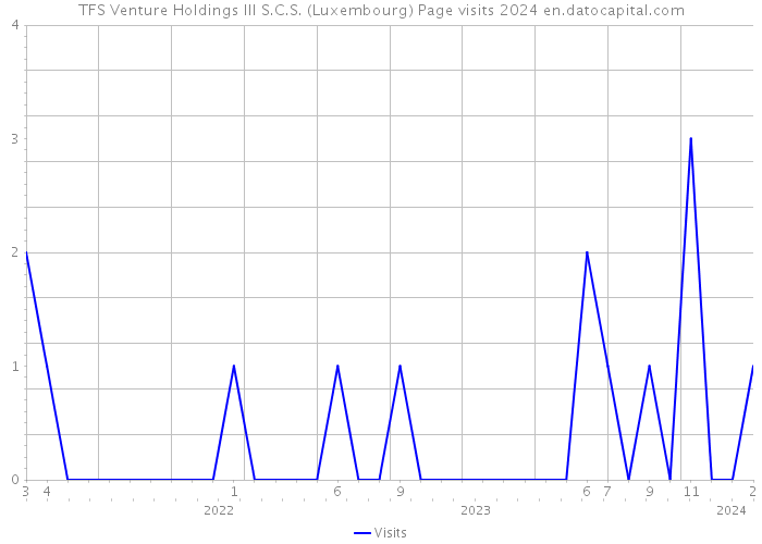 TFS Venture Holdings III S.C.S. (Luxembourg) Page visits 2024 