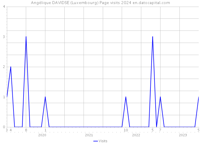 Angélique DAVIDSE (Luxembourg) Page visits 2024 