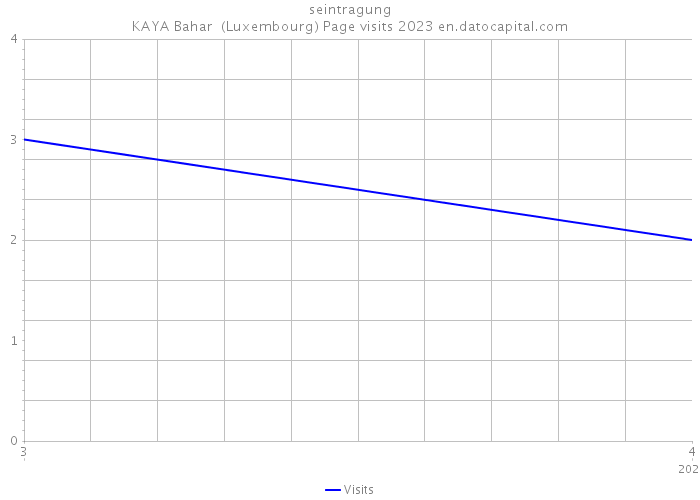 seintragung KAYA Bahar (Luxembourg) Page visits 2023 