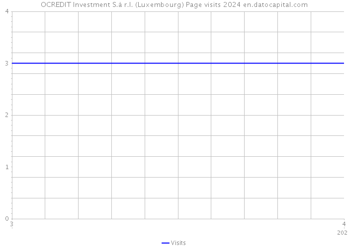 OCREDIT Investment S.à r.l. (Luxembourg) Page visits 2024 