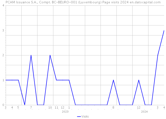 PCAM Issuance S.A., Compt. BC-BEURO-001 (Luxembourg) Page visits 2024 