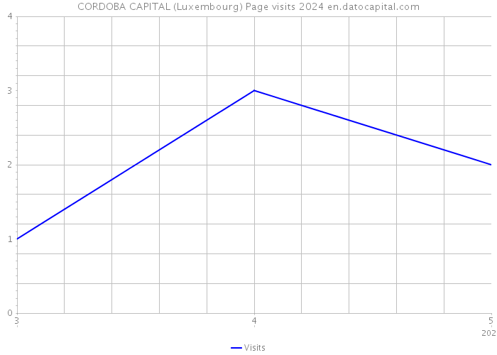 CORDOBA CAPITAL (Luxembourg) Page visits 2024 
