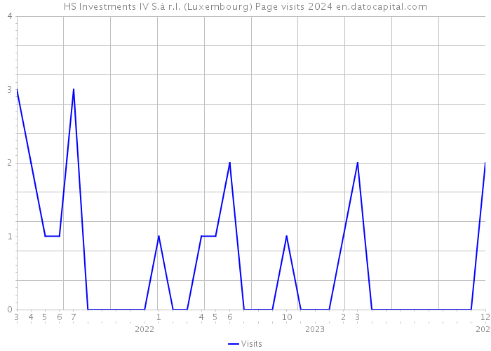 HS Investments IV S.à r.l. (Luxembourg) Page visits 2024 