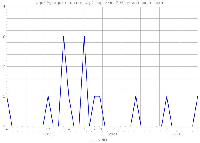 Ugur Aydogan (Luxembourg) Page visits 2024 