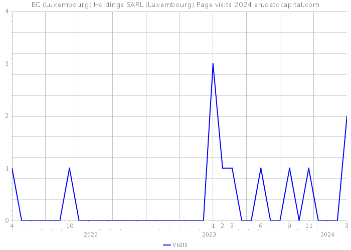 EG (Luxembourg) Holdings SARL (Luxembourg) Page visits 2024 