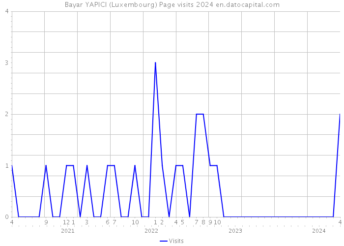 Bayar YAPICI (Luxembourg) Page visits 2024 