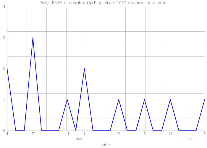 Seiya BABA (Luxembourg) Page visits 2024 