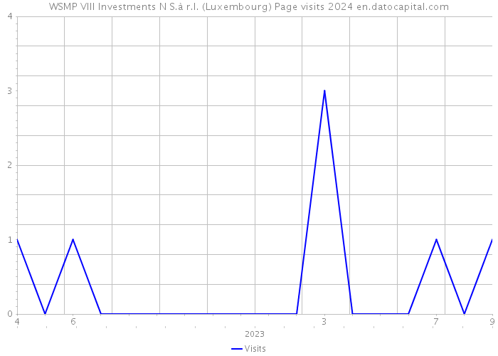 WSMP VIII Investments N S.à r.l. (Luxembourg) Page visits 2024 