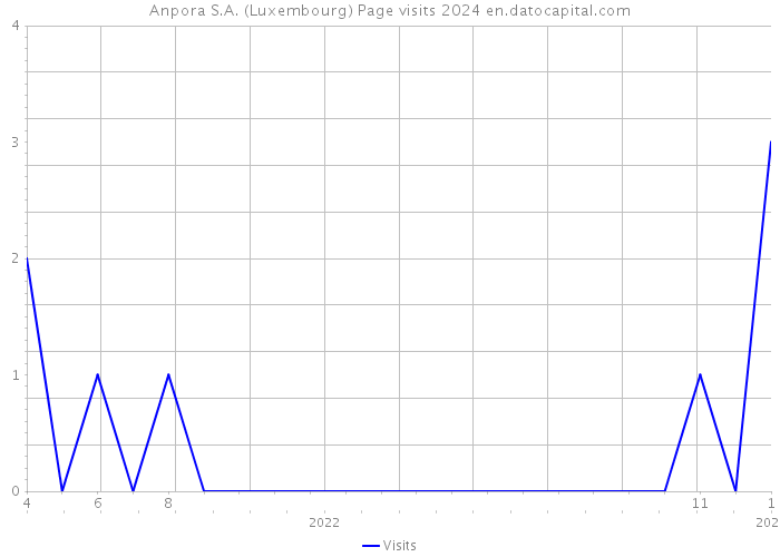 Anpora S.A. (Luxembourg) Page visits 2024 
