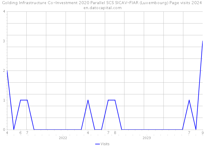 Golding Infrastructure Co-Investment 2020 Parallel SCS SICAV-FIAR (Luxembourg) Page visits 2024 