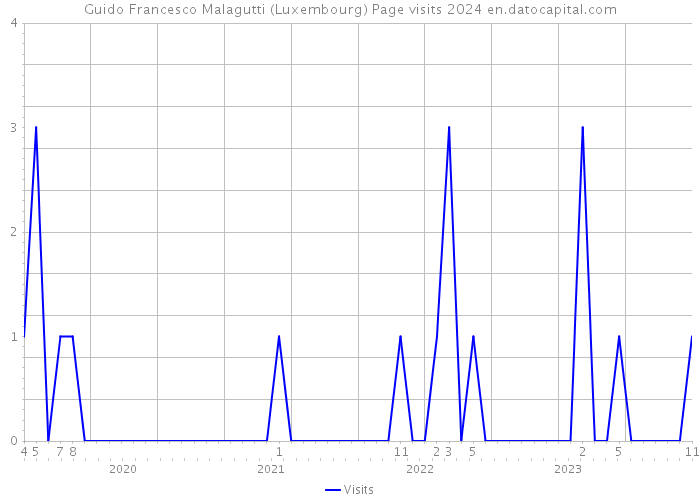 Guido Francesco Malagutti (Luxembourg) Page visits 2024 