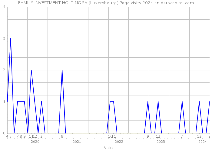 FAMILY INVESTMENT HOLDING SA (Luxembourg) Page visits 2024 