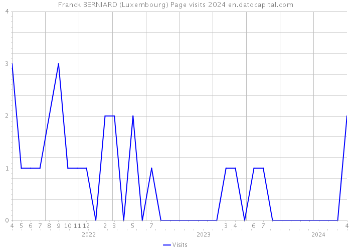 Franck BERNIARD (Luxembourg) Page visits 2024 