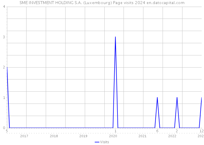 SME INVESTMENT HOLDING S.A. (Luxembourg) Page visits 2024 