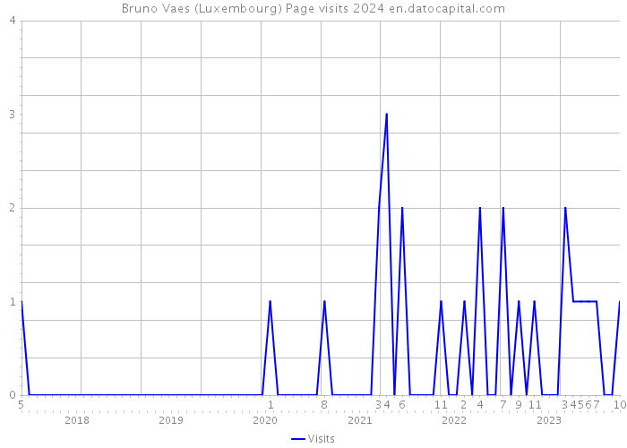 Bruno Vaes (Luxembourg) Page visits 2024 