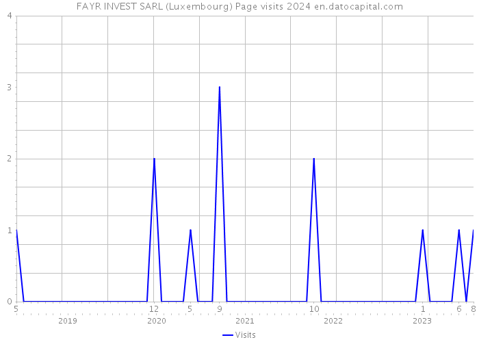FAYR INVEST SARL (Luxembourg) Page visits 2024 