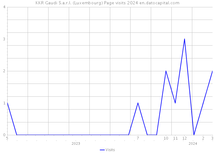 KKR Gaudi S.a.r.l. (Luxembourg) Page visits 2024 