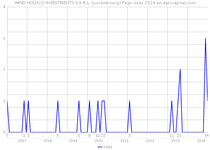WIND HOLDCO INVESTMENTS S.A R.L. (Luxembourg) Page visits 2024 