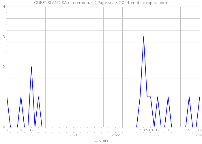 QUEENSLAND SA (Luxembourg) Page visits 2024 