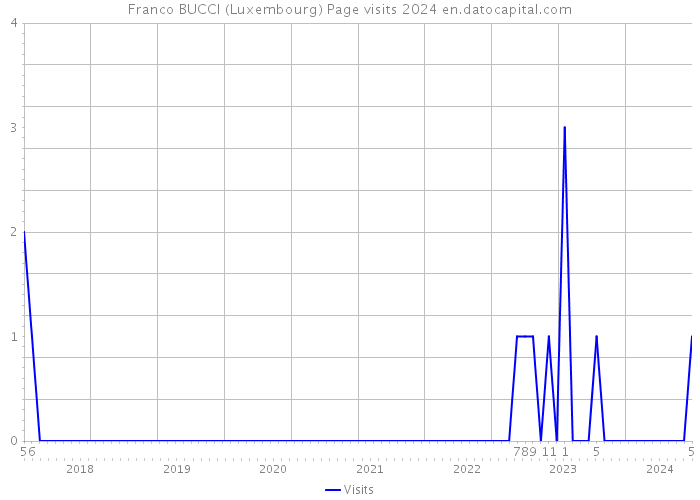 Franco BUCCI (Luxembourg) Page visits 2024 