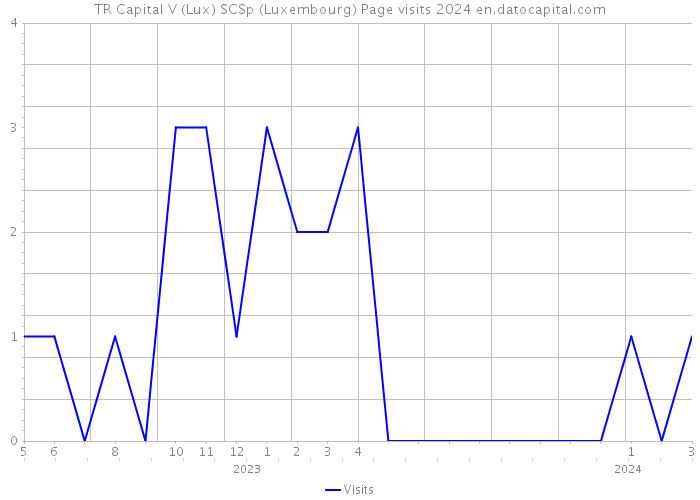 TR Capital V (Lux) SCSp (Luxembourg) Page visits 2024 